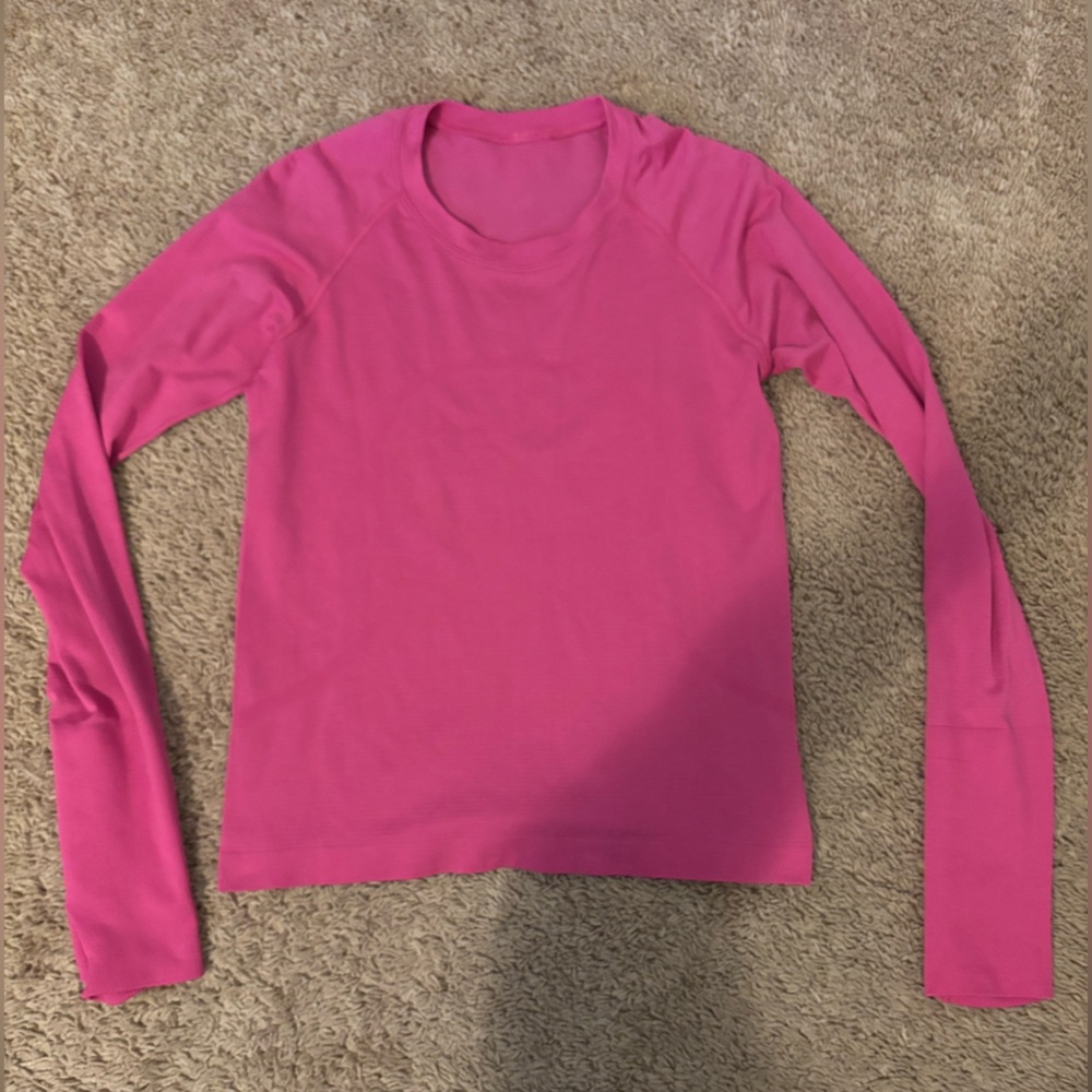 Lululemon Sonic Pink Race Length Swiftly-Tech Shirt